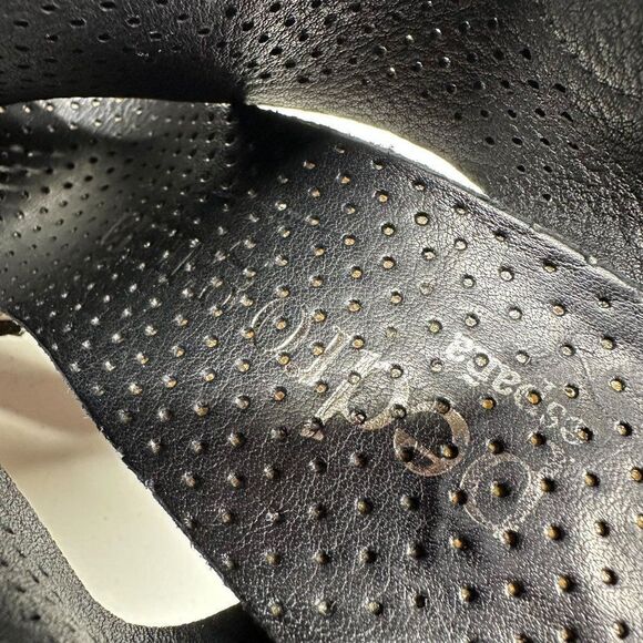 Pedro Garcia Petunia Perforated Heeled Sandals Womens Size 39 Black - Picture 9 of 10
